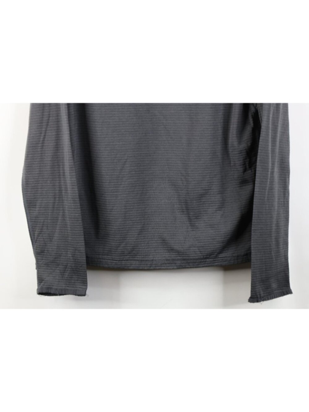 Merrell Mens Small Thermal Ribbed Knit 1/4 Zip Pullover Trekking Jacket Top Gray - Picture 3 of 14